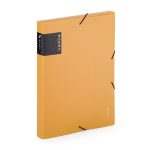 Műanyag füzetbox A/4, VERDE, mustársárga