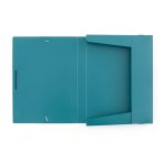 Műanyag füzetbox A/4, VERDE, petrol színű
