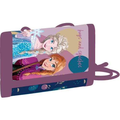 Jégvarázs pénztárca, 10x14cm, lila, Elsa és Anna