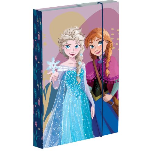 Jégvarázs füzetbox A/5, lila, Elsa és Anna