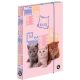 Cicás füzetbox A/4, Pets, rózsaszín
