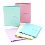 Igazolványtartó, kártyatartó, 6 betétlappal, 98x130mm, PASTELINI, pasztell, többféle szín