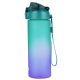Oxybag kulacs, 600 ml, BPA mentes, OXY Click Ombre lila-zöld