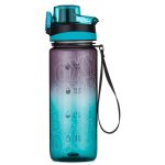 Oxybag kulacs, 800 ml, BPA mentes, OXY Life motivációs kulacs, Ombre Night, szürke-kék