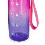 Oxybag kulacs, 800 ml, BPA mentes, OXY Life motivációs kulacs, Ombre Fuchsia, lila-rózsaszín