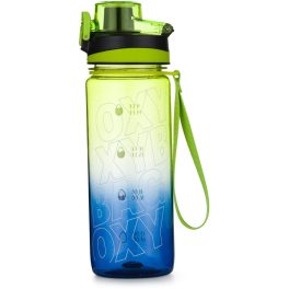   Oxybag kulacs, 800 ml, BPA mentes, OXY Life motivációs kulacs, Ombre Citrus, kék-zöld