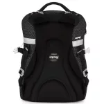 OXY Ombre hátizsák, iskolatáska, 4 rekeszes, 43x32x20cm, Black, fekete