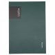 Jegyzetfüzet, notesz A/4, keményfedeles, 96 lapos, vonalas, VERDE, mélyzöld