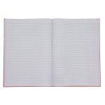 Jegyzetfüzet, notesz A/4, keményfedeles, 96 lapos, vonalas, VERDE, téglaszínű