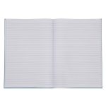 Jegyzetfüzet, notesz A/4, keményfedeles, 96 lapos, vonalas, VERDE, petrol színű