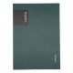 Jegyzetfüzet, notesz A/5, keményfedeles, 96 lapos, vonalas, VERDE, mélyzöld