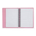 Spirál füzet A/6, vonalas, 60 lapos, műanyag borítóval, rejtett spirállal, gumiszalaggal, PASTELINI, többféle szín