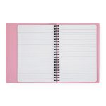 Spirál füzet A/5, vonalas, 60 lapos, műanyag borítóval, rejtett spirállal, PASTELINI, pasztell, többféle szín