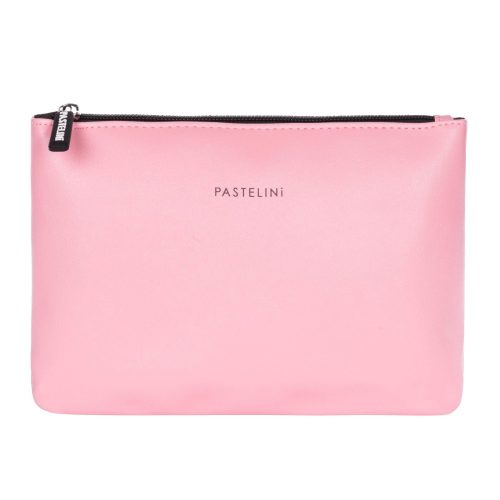 Kozmetikai táska, neszeszer, 210x145x10mm, PASTELINI, pasztell rózsaszín