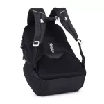 OXY Zero hátizsák, iskolatáska, 3 rekeszes, 47x32x18cm, Flowers, fekete