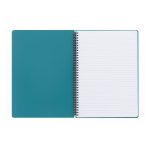 Spirál füzet A/4, vonalas, 60 lapos, műanyag borítóval, VERDE, többféle szín