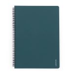 Spirál füzet A/4, vonalas, 60 lapos, műanyag borítóval, VERDE, többféle szín
