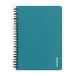Spirál füzet A/5, vonalas, 60 lapos, műanyag borítóval, VERDE, többféle szín
