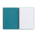 Spirál füzet A/5, vonalas, 60 lapos, műanyag borítóval, VERDE, többféle szín