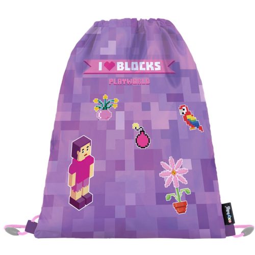 Minecraft mintás tornazsák 30x37cm, OXY 2026, Playworld Girl