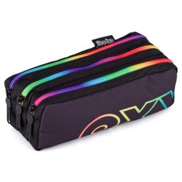   Oxy Rainbow tolltartó, beledobálós, 3 rekeszes, piros-sárga-zöld