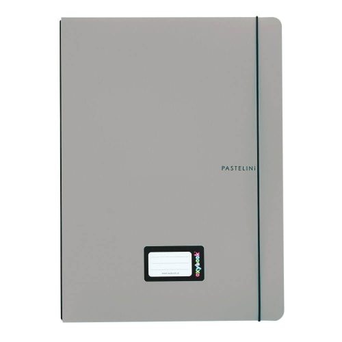 OXYbook füzet A/5, 40 lapos, vonalas, PASTELINI, pasztell szürke
