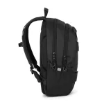 OXY Sport hátizsák, iskolatáska beledobálós tolltartóval, 3 rekeszes, 46x32x16cm, Black, fekete