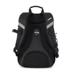 OXY Sport hátizsák, iskolatáska beledobálós tolltartóval, 3 rekeszes, 46x32x16cm, Black, fekete