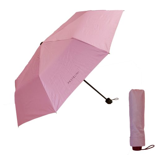 Esernyő, kicsire összecsukható, 97cm, PASTELINI, pasztell rózsaszín