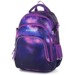   OXY Scooler hátizsák, iskolatáska, 4 rekeszes, 43x32x20cm, Galaxy