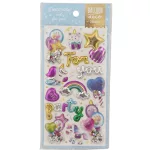 Matrica 9x17cm, pufi, party dekor