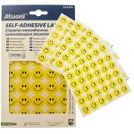 Smiley, emoji matrica 11x14cm, 5 ív/csomag, 5x30 smiley matrica