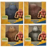 Gorilla antistressz játék, squishy, 10x10x5cm-es dobozban, 250g, többféle