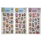 Labubu mintás matrica 9x18cm, HS-KK (BX27738), többféle változat