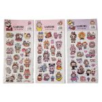 Labubu mintás matrica 9x18cm, HS-KK (BX27738), többféle változat