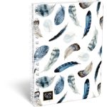 Love spirál füzet A/5, kockás, 80 lapos, többféle minta