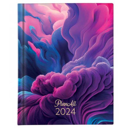 PlanAll Mini zsebnaptár, A6, heti, keményfedeles, 2024, Hear