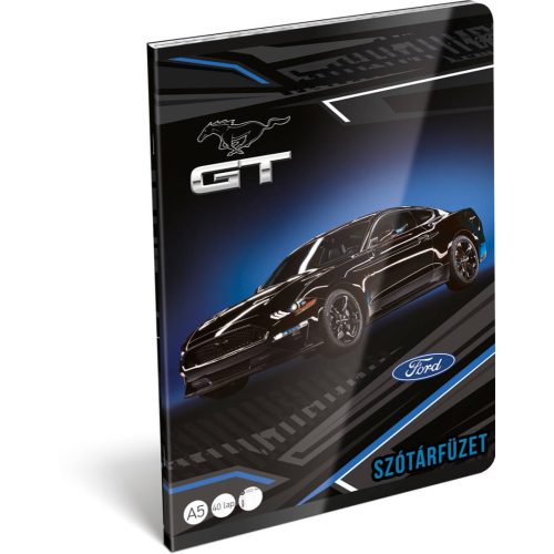 Ford tűzött füzet A/5, 40 lap szótár, Black