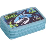 Cápás tolltartó, 3 emeletes, üres, 21x14x5cm, Lizzysuli, Shark attack