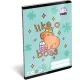 Kapibara tűzött füzet A/5, 32 lap vonalas 3.osztály (12-32), Lizzysuli, Lollipop Capybara