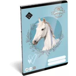   Lovas tűzött füzet A/5, 32 lap vonalas (21-32), Lizzysuli, Wild Beauty Sport Club