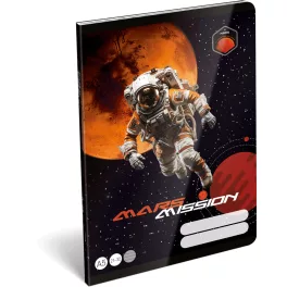   Űrhajós tűzött füzet A/5, 32 lap vonalas (21-32), Lizzysuli, Mars Mission