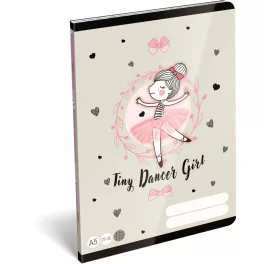   Balerina tűzött füzet A/5, 32 lap kockás (27-32), Lizzysuli, Tiny Dancer Lovely Ballerina