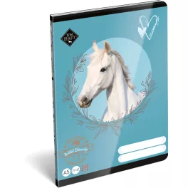   Lovas tűzött füzet A/5, 32 lap kockás (27-32), Lizzysuli, Wild Beauty Sport Club