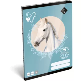   Lovas tűzött füzet A/5, 32 lap sima (20-32), Lizzysuli, Wild Beauty Sport Club