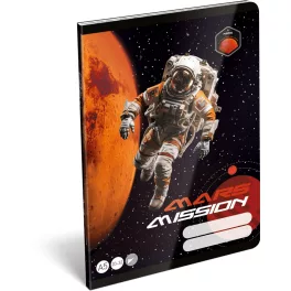   Űrhajós tűzött füzet A/5, 32 lap sima (20-32), Lizzysuli, Mars Mission