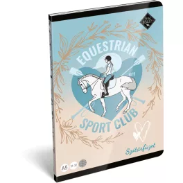   Lovas tűzött füzet A/5, 32 lap szótár (31-32), Lizzysuli, Wild Beauty Sport Club