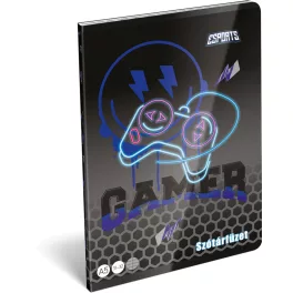   Gamer tűzött füzet A/5, 32 lap szótár (31-32), Lizzysuli, Esport Gamer on Duty