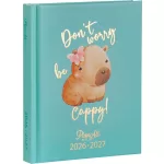 Plan All diák tervező, A/6, mini, heti, 2026.aug.-2027.jún., Perfect, Don't worry be cappy!