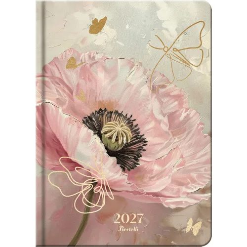 Bertelli large tervező, A/5, napi, 2027, Floral baroque - Relax